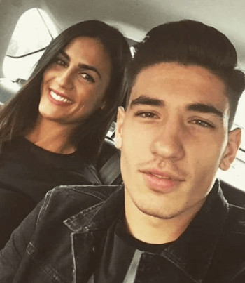 Spanish professional footballer Hector Bellerin and model Shree Patel  attend the TOPMAN party