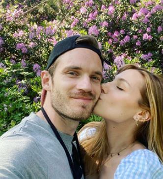 Ulf Christian Kjellberg son PewDiePie and daughter-in-law.