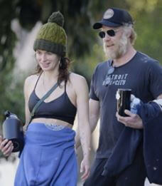 John Headey daughter Lena Headey with her boyfriend Marc Menchaca.